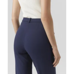 Pantalon straight fit bleu foncé