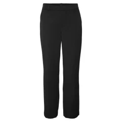 Pantalon Straight Fit Taille moyenne Pleine longueur noir Alia