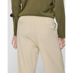 Pantalon taille haute jambe ample Varone gris Kaye