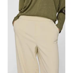 Pantalon taille haute jambe ample Varone gris Kaye