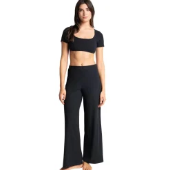 Pantalon taille haute noir