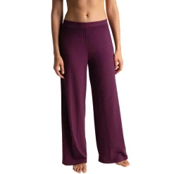 Pantalon taille haute violet
