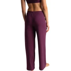 Pantalon taille haute violet