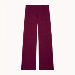 Pantalon taille haute violet