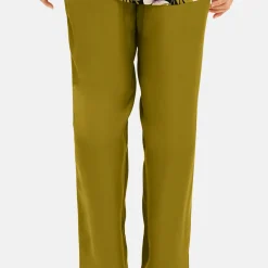 Pantalon vert en viscose
