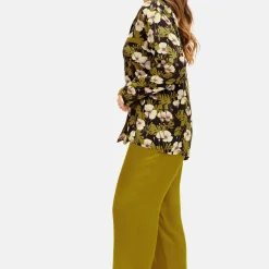 Pantalon vert en viscose