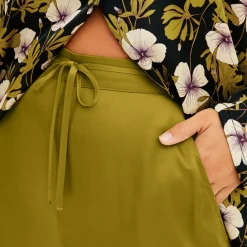 Pantalon vert en viscose