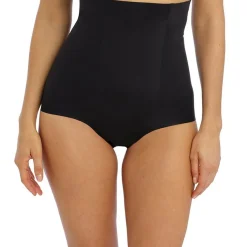Panties sculptant Taille Haute - Noir INES SECRET en nylon