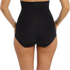 Panties sculptant Taille Haute - Noir INES SECRET en nylon