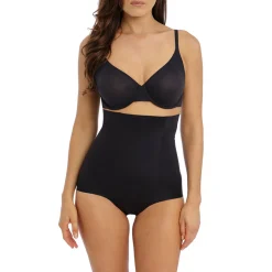 Panties sculptant Taille Haute - Noir INES SECRET en nylon