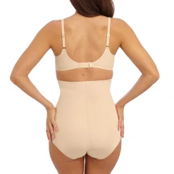 Panties sculptant taille haute - Beige INES SECRET en nylon