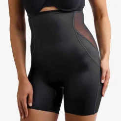 Panty gainant taille haute noir en nylon