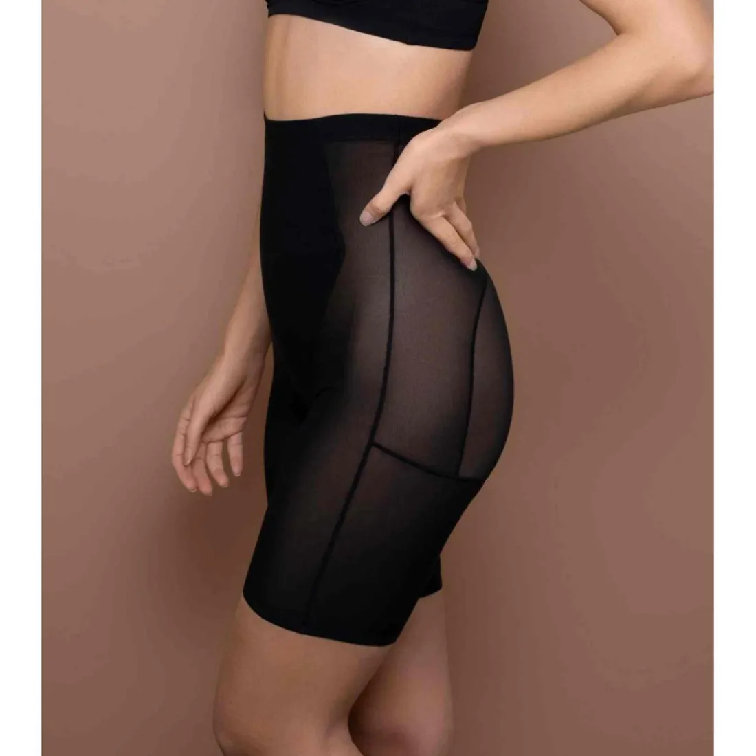 Panty taille haute gainant Noir Bye Bra