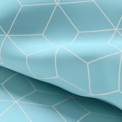 Parure de lit coton JEHAUT - bleu clair