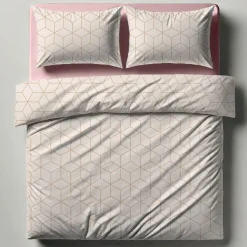 Parure de lit coton JEHAUT - rose