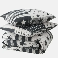 Parure de lit coton STARLY - gris