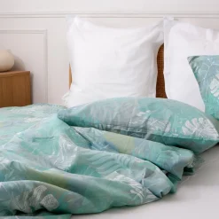 Parure de lit en Coton Alizée - Vert