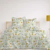 Parure de lit Housse de couette +2Taies 240X220 FIDJI jaune