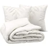 Parure de lit Inuit dreams coton blanc ivoire 240x220cm