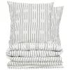 Parure de lit Kain coton blanc/noir 260x240cm