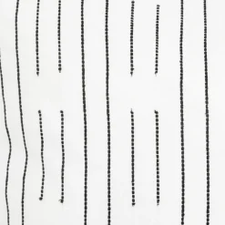 Parure de lit Kain coton blanc/noir 260x240cm