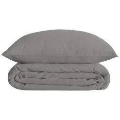 Parure de lit Landiha Percale gris