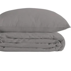 Parure de lit Landiha Percale gris