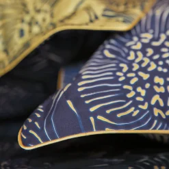 Parure drap plat 240 x 300 cm + 2 taies 65 x 65 satin ELIXIR Indigo