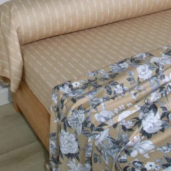 Parure drap plat 240 x 300 cm + 2 taies 65 x 65 satin IMPERIAL Chanvre