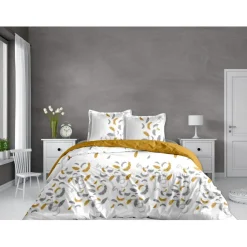 PARURE FASHION DAYS GRIS OCRE + 2 TAIES