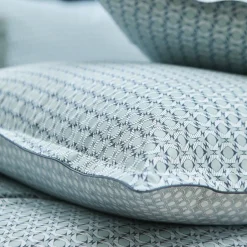 Parure Housse de couette + 2 taies 65 x 65 percale DANDY Sauge