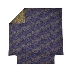 Parure Housse de couette + 2 taies satin 65 x 65 ELIXIR Indigo