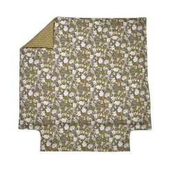 Parure Housse de couette + 2 taies 65 x 65 satin IMPERIAL Olive