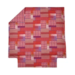 Parure Housse de couette + 2 taies 65 x 65 satin FUSION Ultraviolet