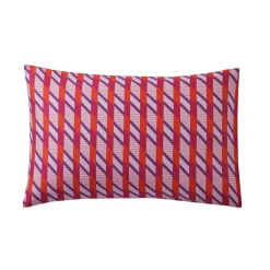 Parure Housse de couette + 2 taies 65 x 65 satin FUSION Ultraviolet