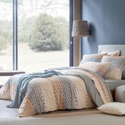Parure Housse de Couette 2 Taies d'oreiller NUANCES - Perles