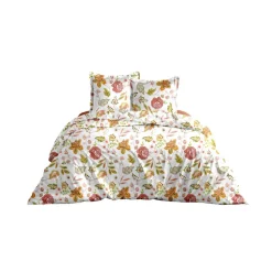 PARURE JOLIE FLEUR MULTICOLORE 240 x 220 + 2 TAIES