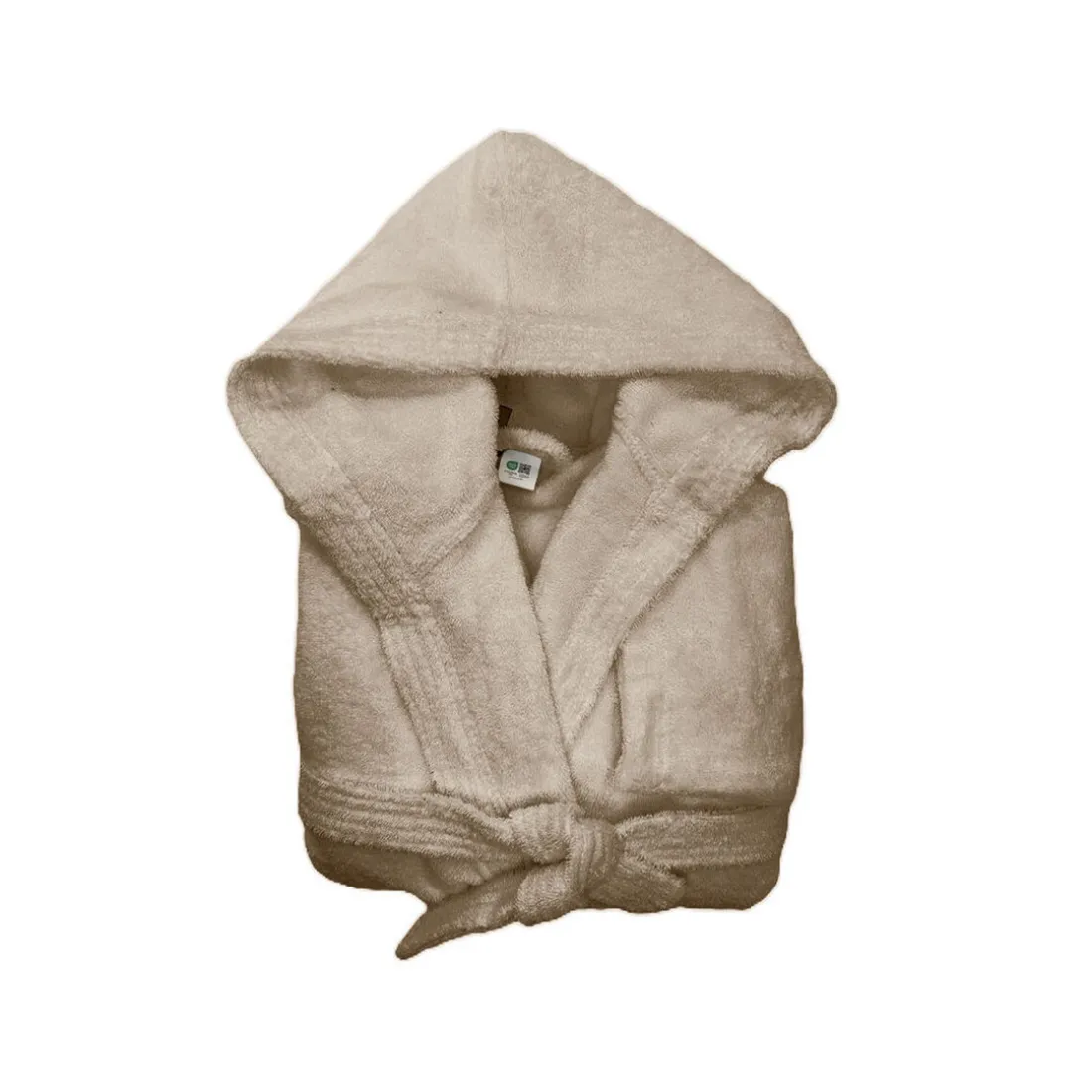 Peignoir à Capuche en Coton 470 gm² - Beige Ficelle TERTIO®