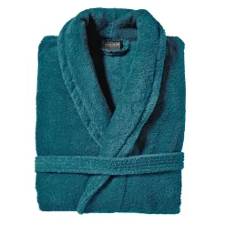 Peignoir de bain coton Aqua - Vert Émeraude