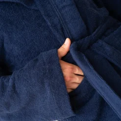 Peignoir de voyage RANGER, à capuche 300g Bleu marine