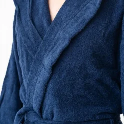 Peignoir de voyage RANGER, à capuche 300g Bleu marine