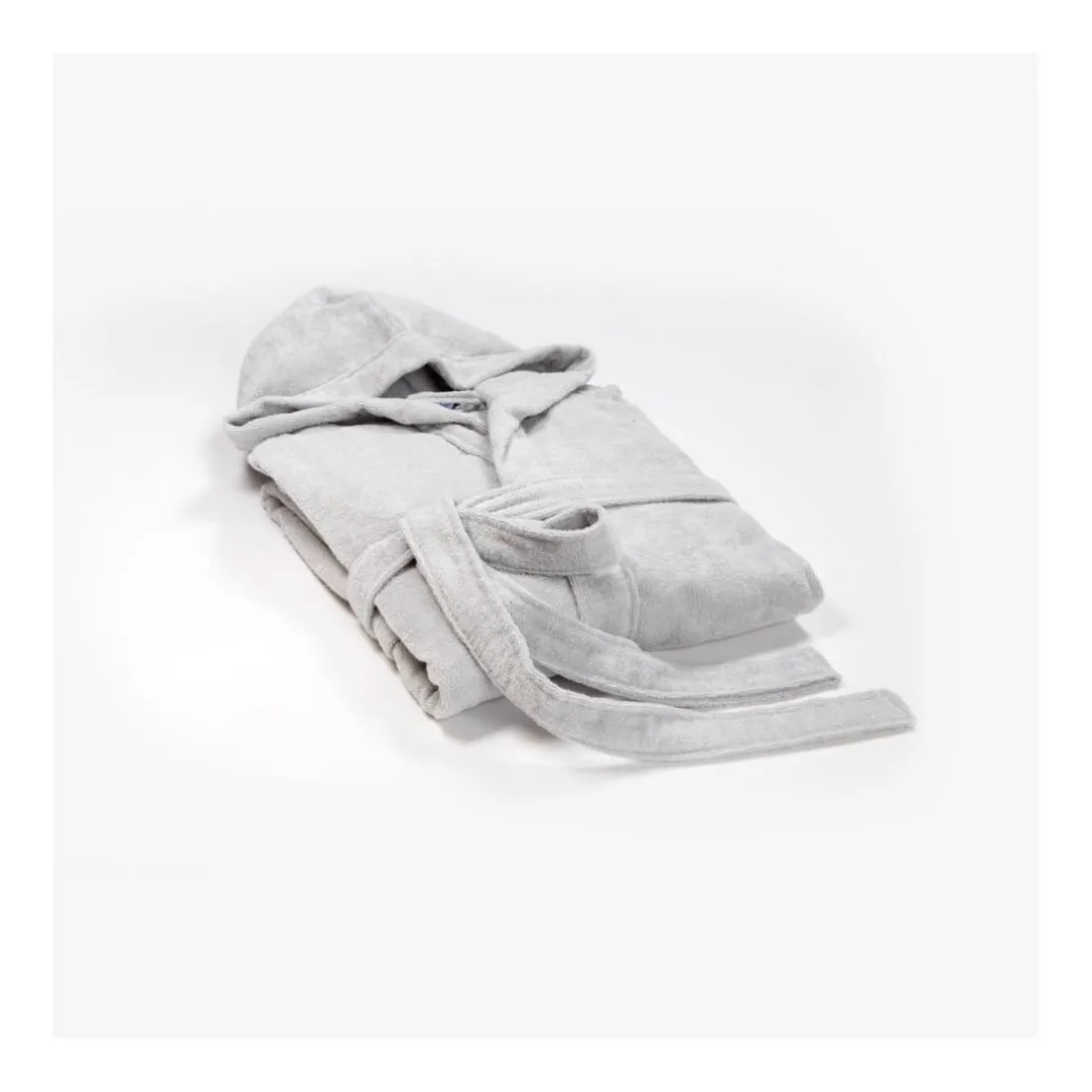 Peignoir de voyage RANGER, à capuche 300g, Gris argenté