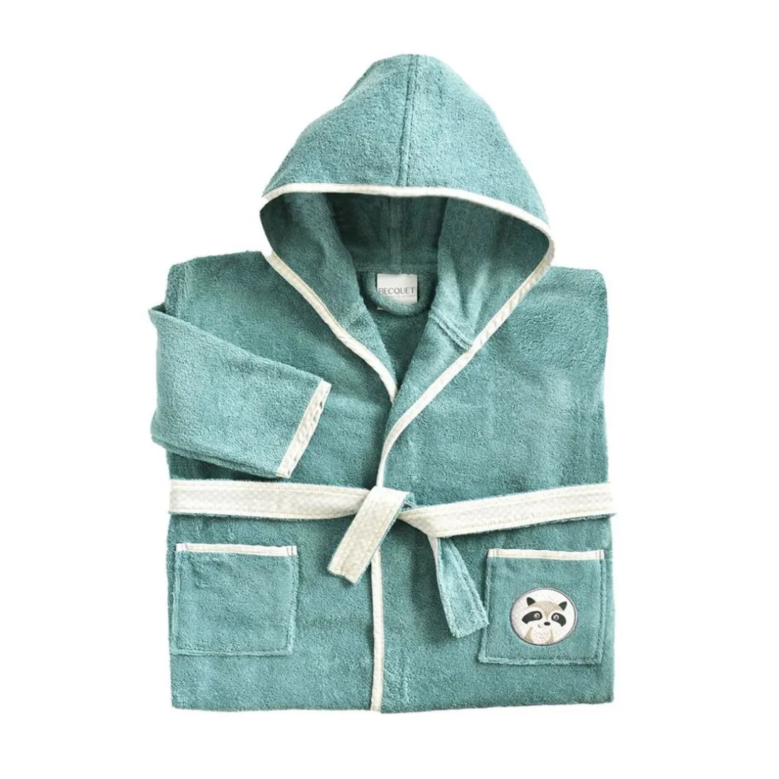 Peignoir enfant bleu PETITES BETES en coton