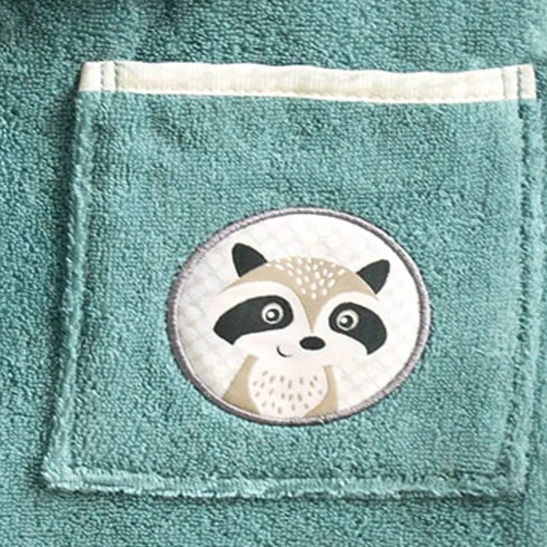 Peignoir enfant bleu PETITES BETES en coton