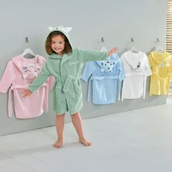 Peignoir enfant en coton RENATO bleu