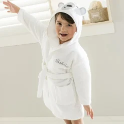 Peignoir enfant en coton RENATO blanc