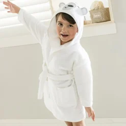 Peignoir enfant en coton RENATO blanc