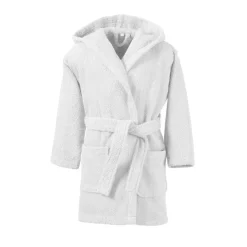 Peignoir enfant uni lauréat 340gm2 - Blanc