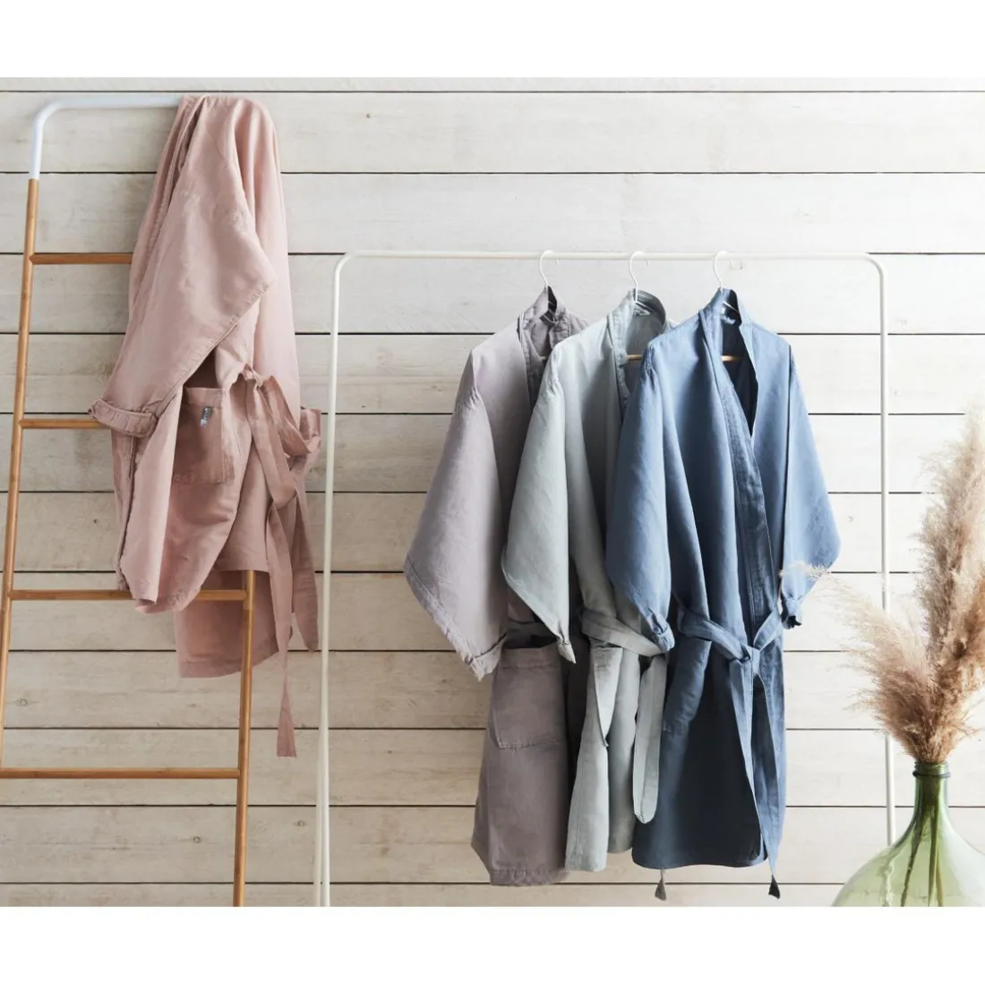 Peignoir Kimono Cendre ORGANIC
