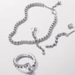 Pendantes femme en argent sterling avec zircons Pandora Timeless